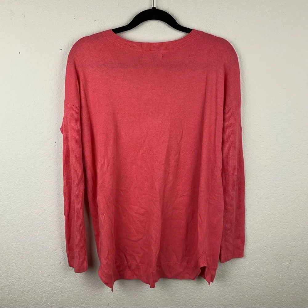 AMERICAN EAGLE Women's Coral Leggings SMALL Sweater Dolman Sleeve Cotton F84_8